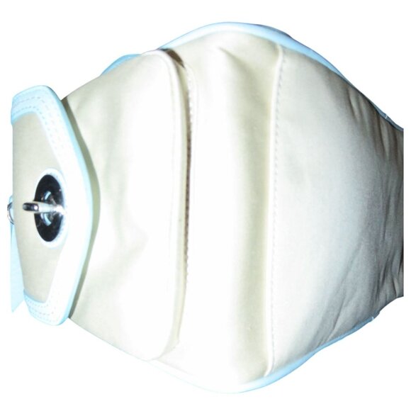 Coach 2007 Hampton Sateen Leather satchel 4 turnlock pockets Daisy Flower Charm - Picture 10 of 13